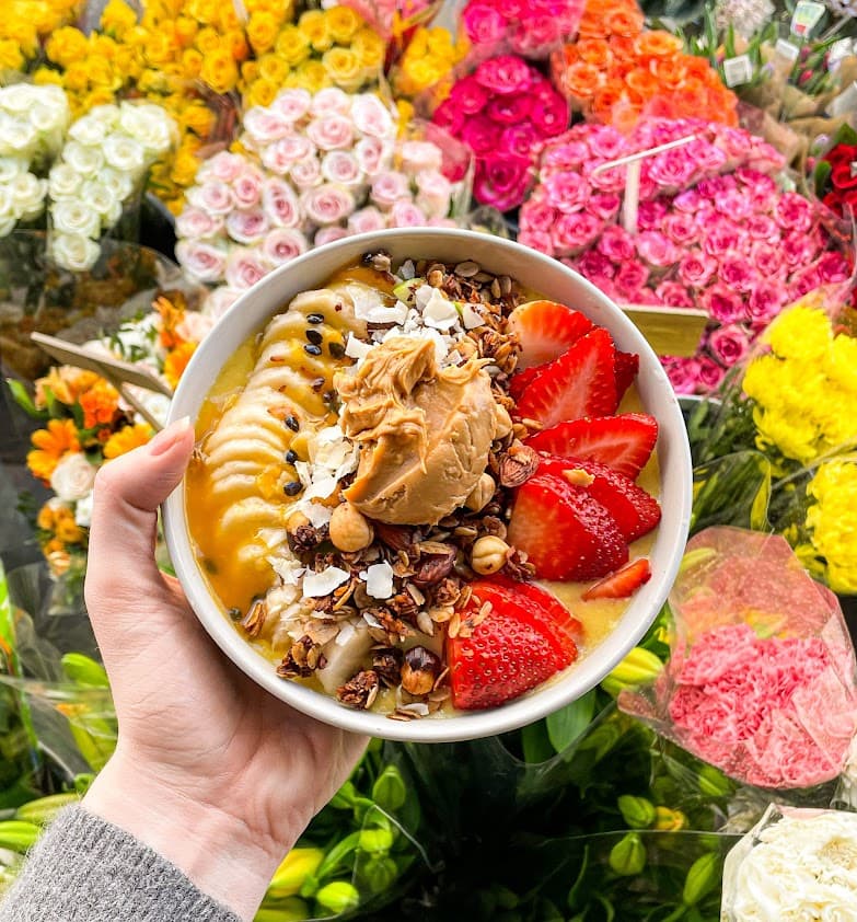 Mango bowl at Bonita Cafe